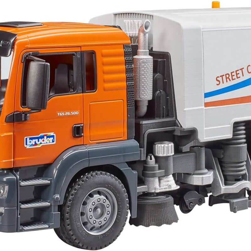 Ovezz Street Sweeper Truck Toy – Realistic MAN-Style Utility Vehicle for Kids