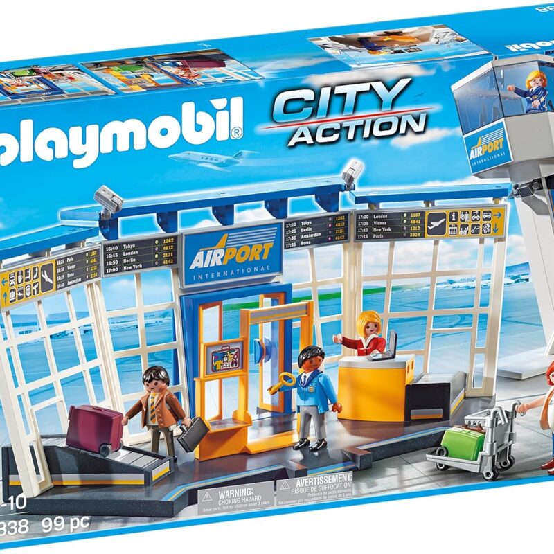 Playmobil City Action - Airport with Control Tower Building Set